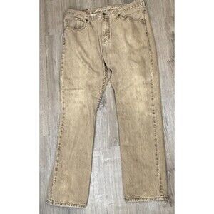 Eddie Bauer Jeans 38x34 Sandy Biege Specially Dyed Cotton Denim 38 Casual Office